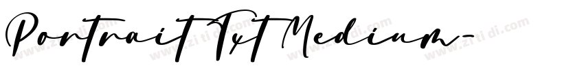 Portrait Txt Medium字体转换